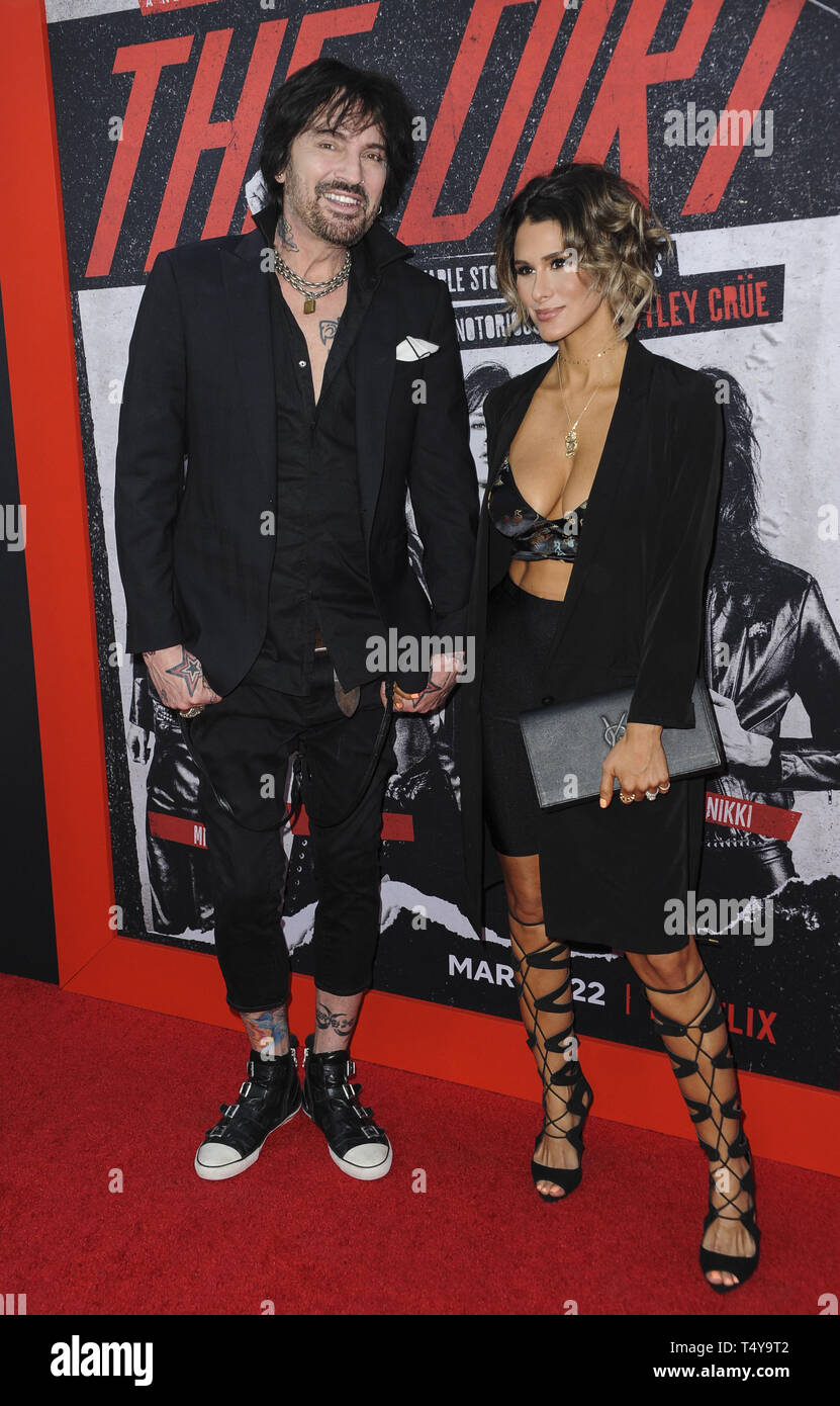 Netflix's 'The Dirt' - Premiere Featuring: Tommy Lee, Brittany Furlan  Where: Los Angeles, California, United States When: 18 Mar 2019 Credit:  Apega/ Stock Photo - Alamy