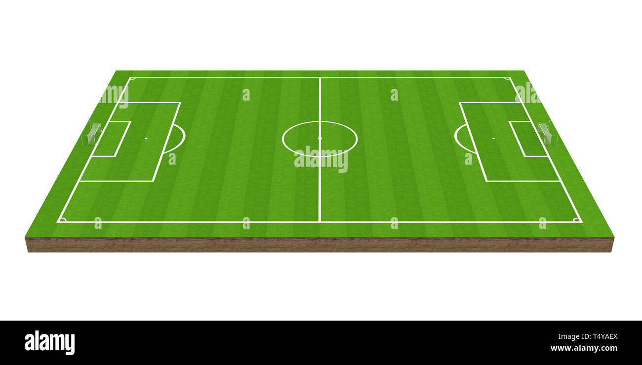 Soccer Grass Field Isolated Stock Photo Alamy
