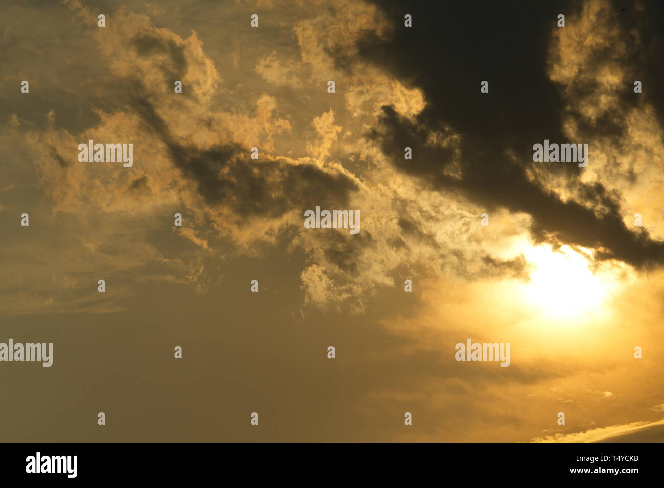 Abstract nature background. Dramatic sunset clouds and sky Stock Photo ...