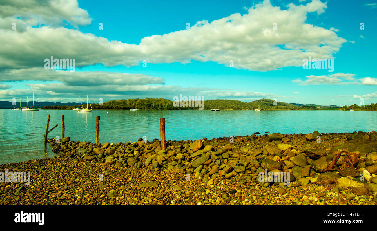 Tamar River Scenery Stock Photo Alamy