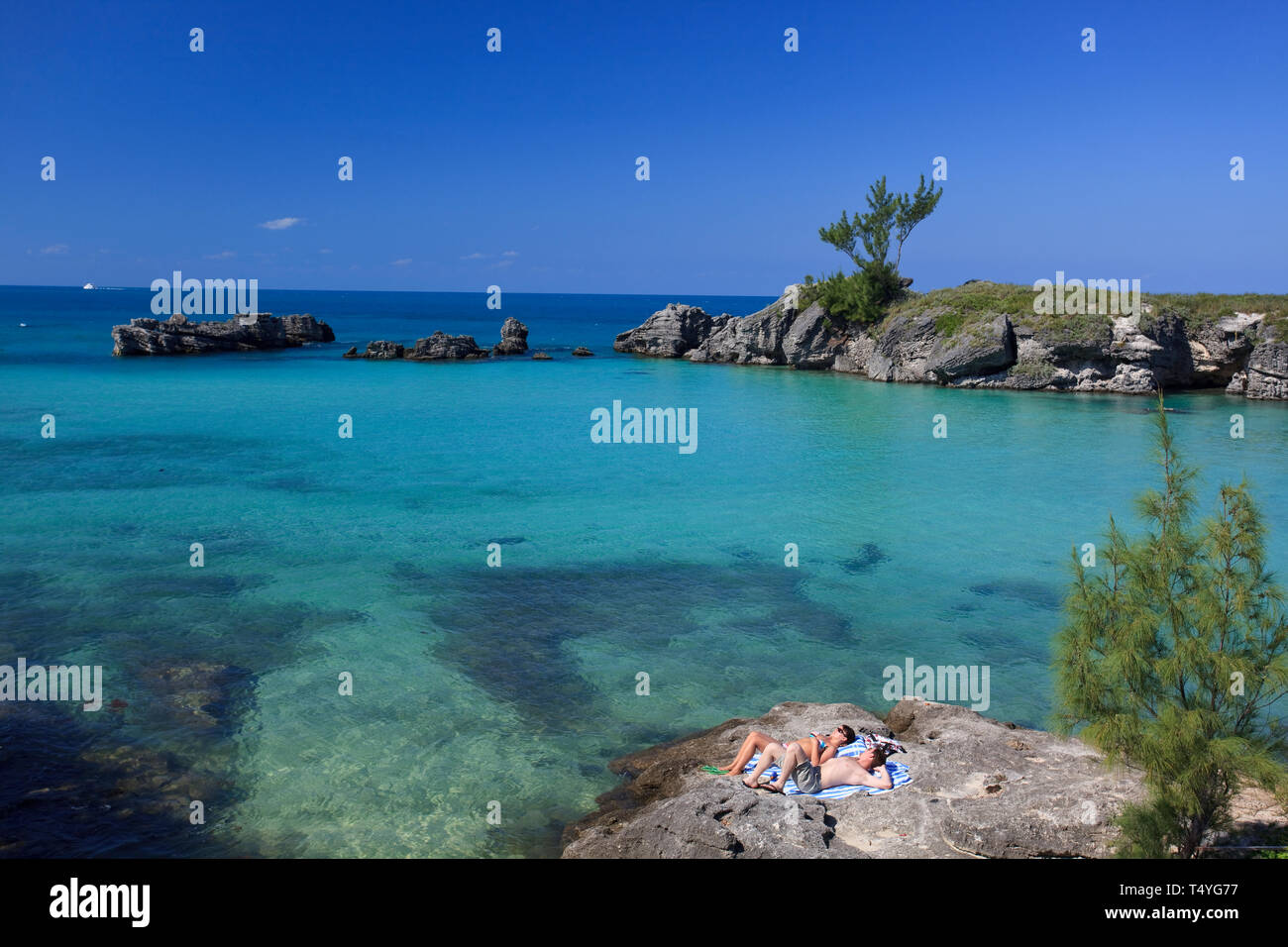 Bermuda, St. George's Parish, Tobacco Bay Stock Photo