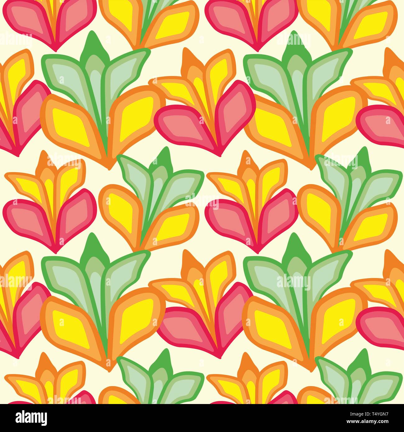 Seamless pattern of large flowers. Background for fabrics, wallpapers