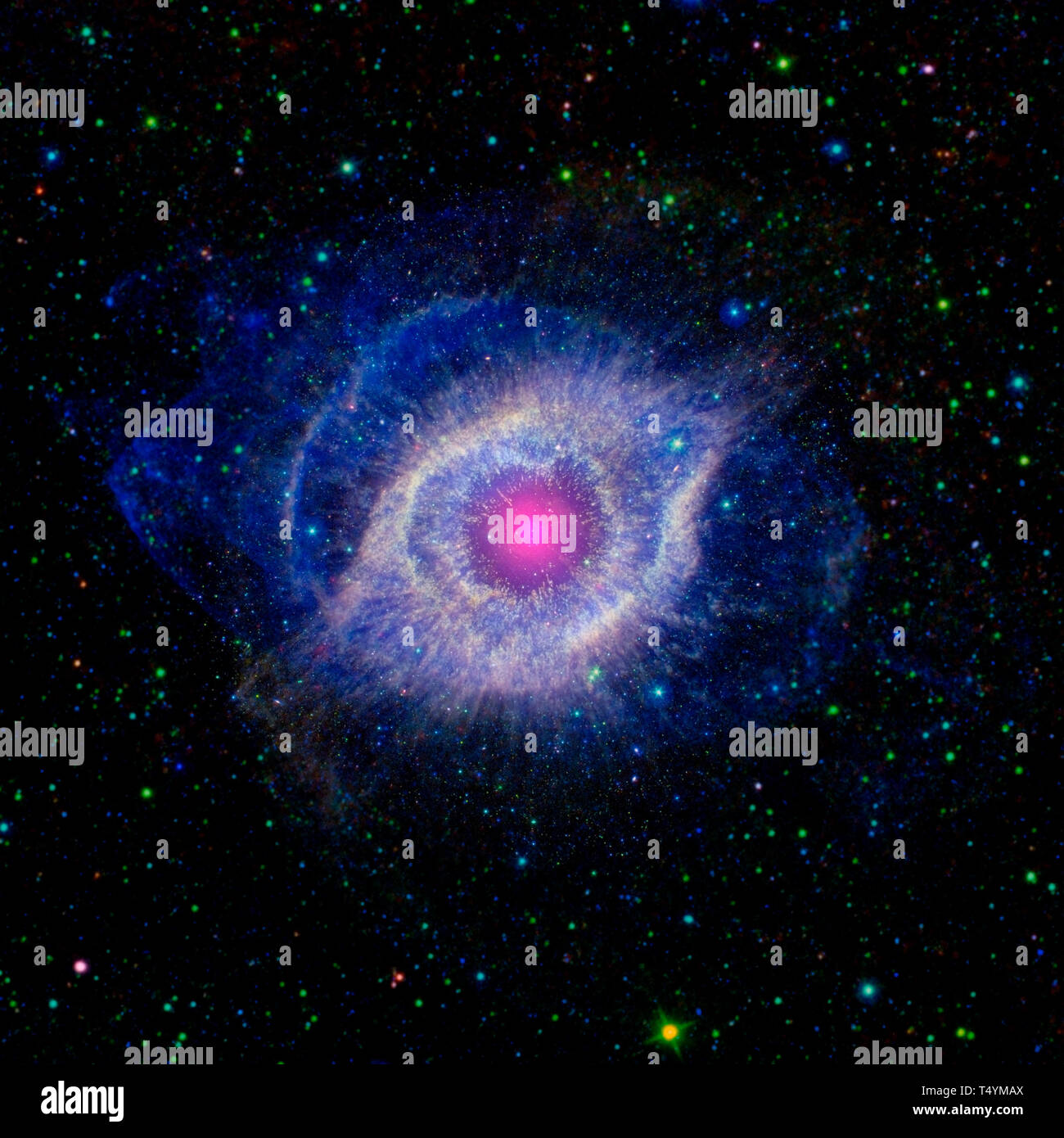 Galaxy in shape of eye. Stock Photo