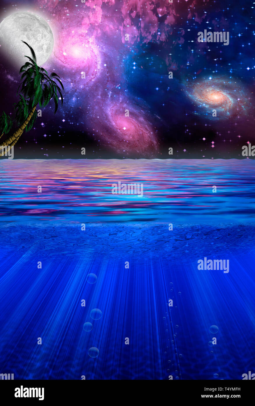 Caribbean dream beach in sunset hi-res stock photography and images - Alamy