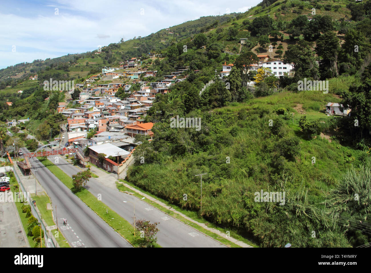 View of San José de las Flores sub urban in Merida, Venezuela. Stock Photo