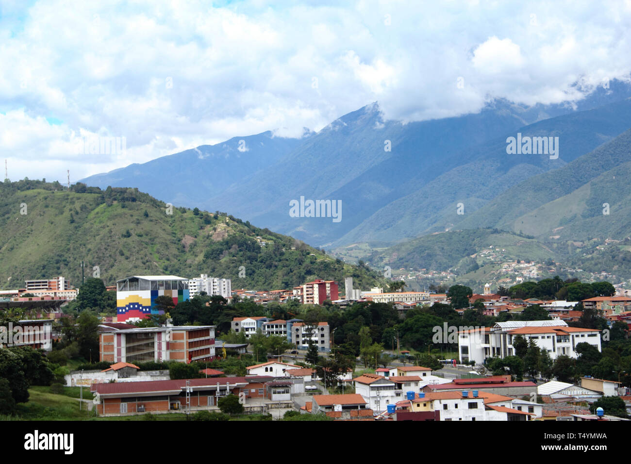 View of Merida City, Venezuela. Stock Photo