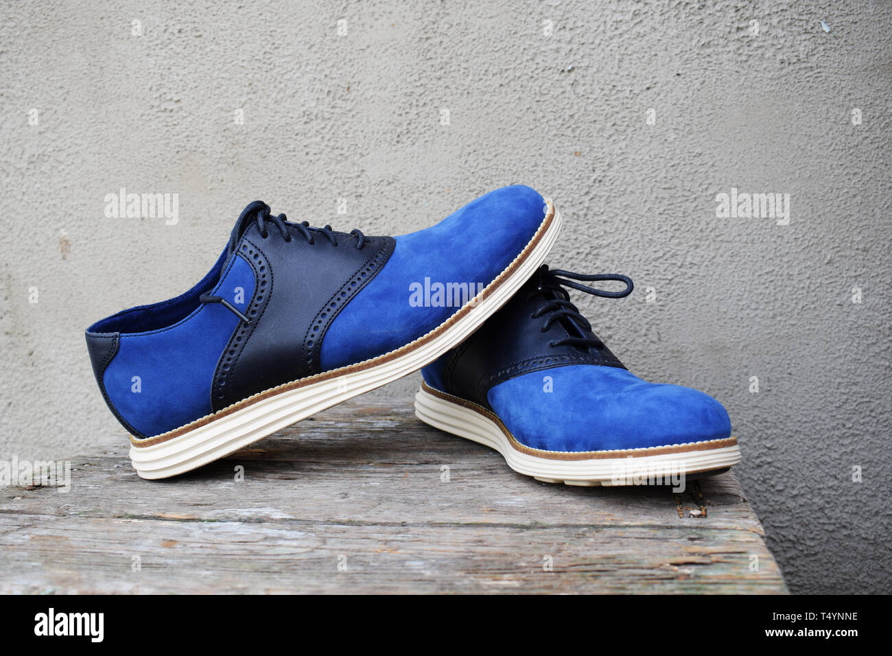 blue shoes white sole