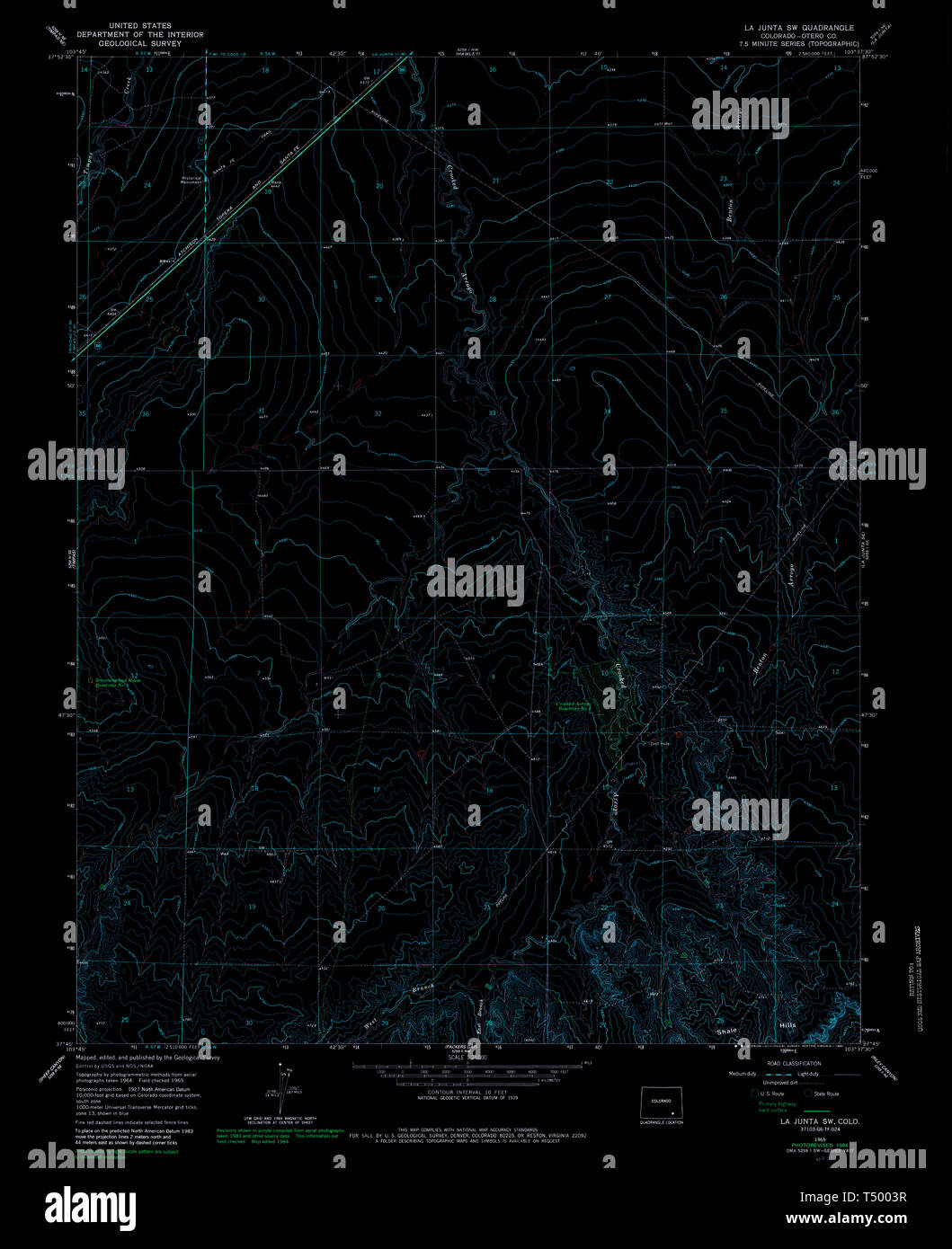 La junta colorado map hires stock photography and images Alamy