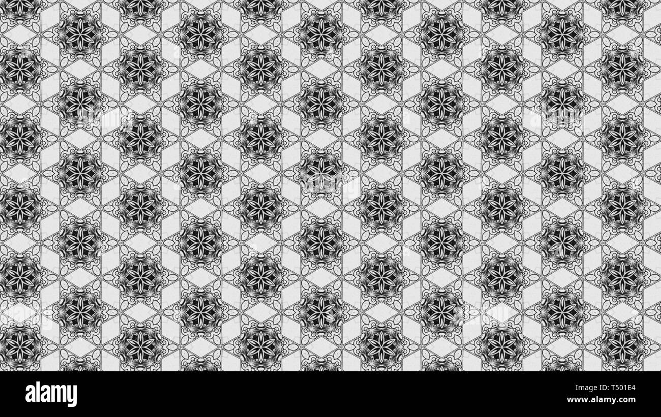 Black and White Ornamental Pattern Background Stock Photo - Alamy