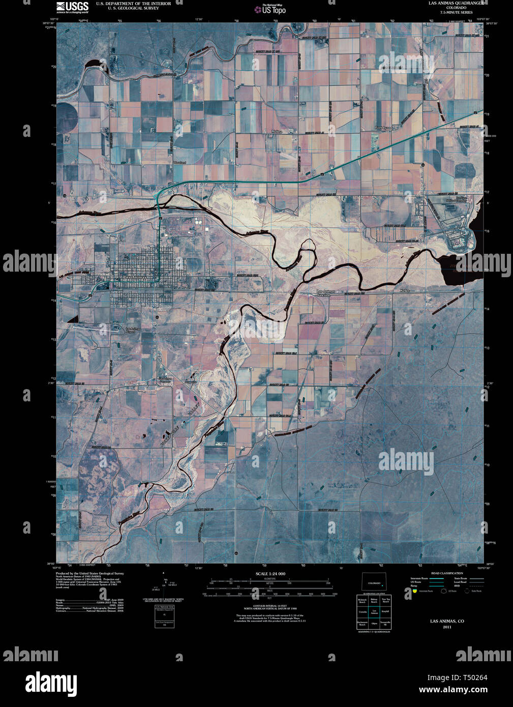 Las animas colorado map hires stock photography and images Alamy