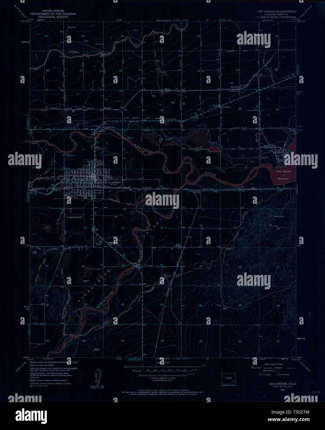 Las animas colorado map hires stock photography and images Alamy