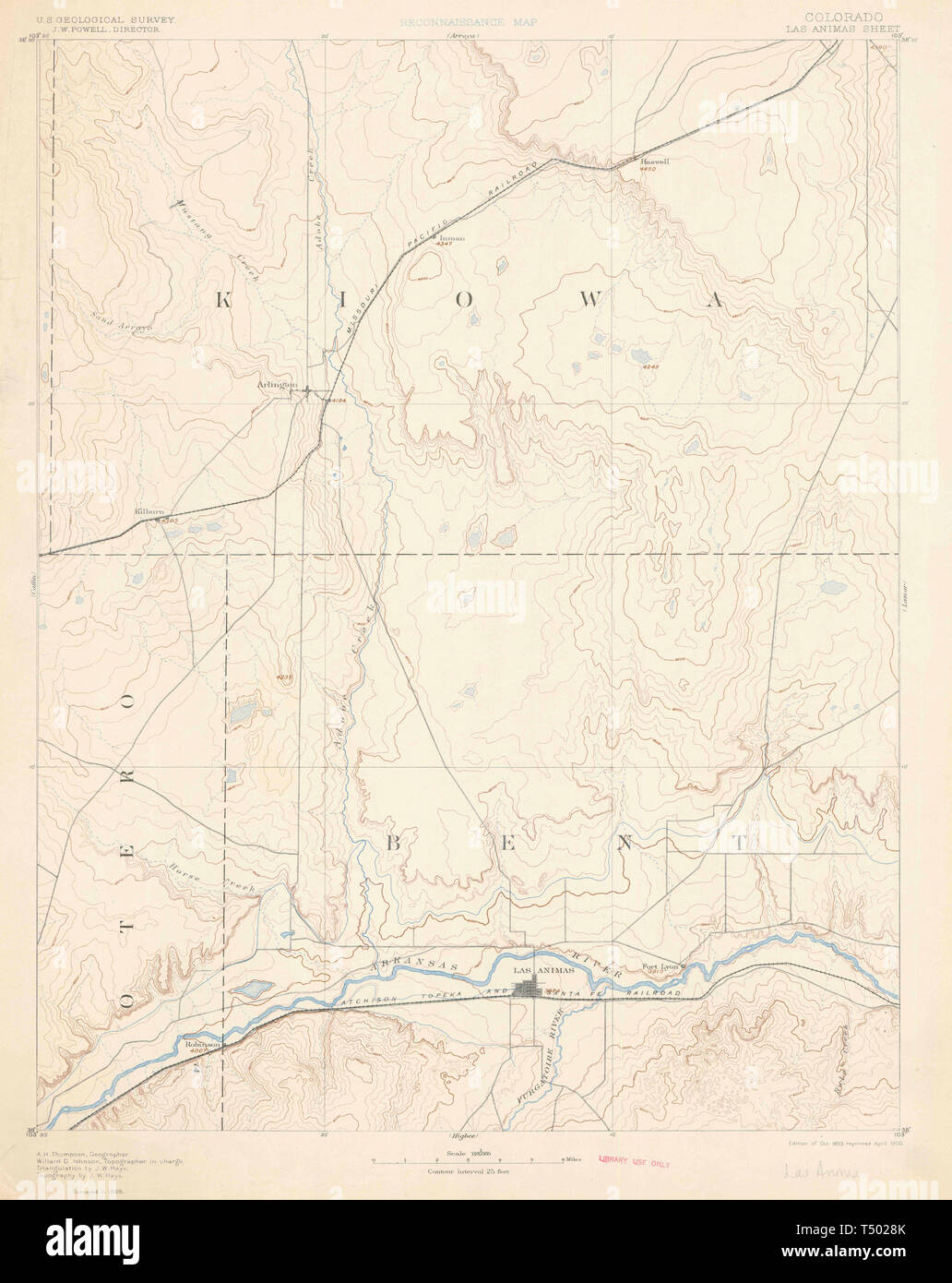 Las animas colorado map hires stock photography and images Alamy