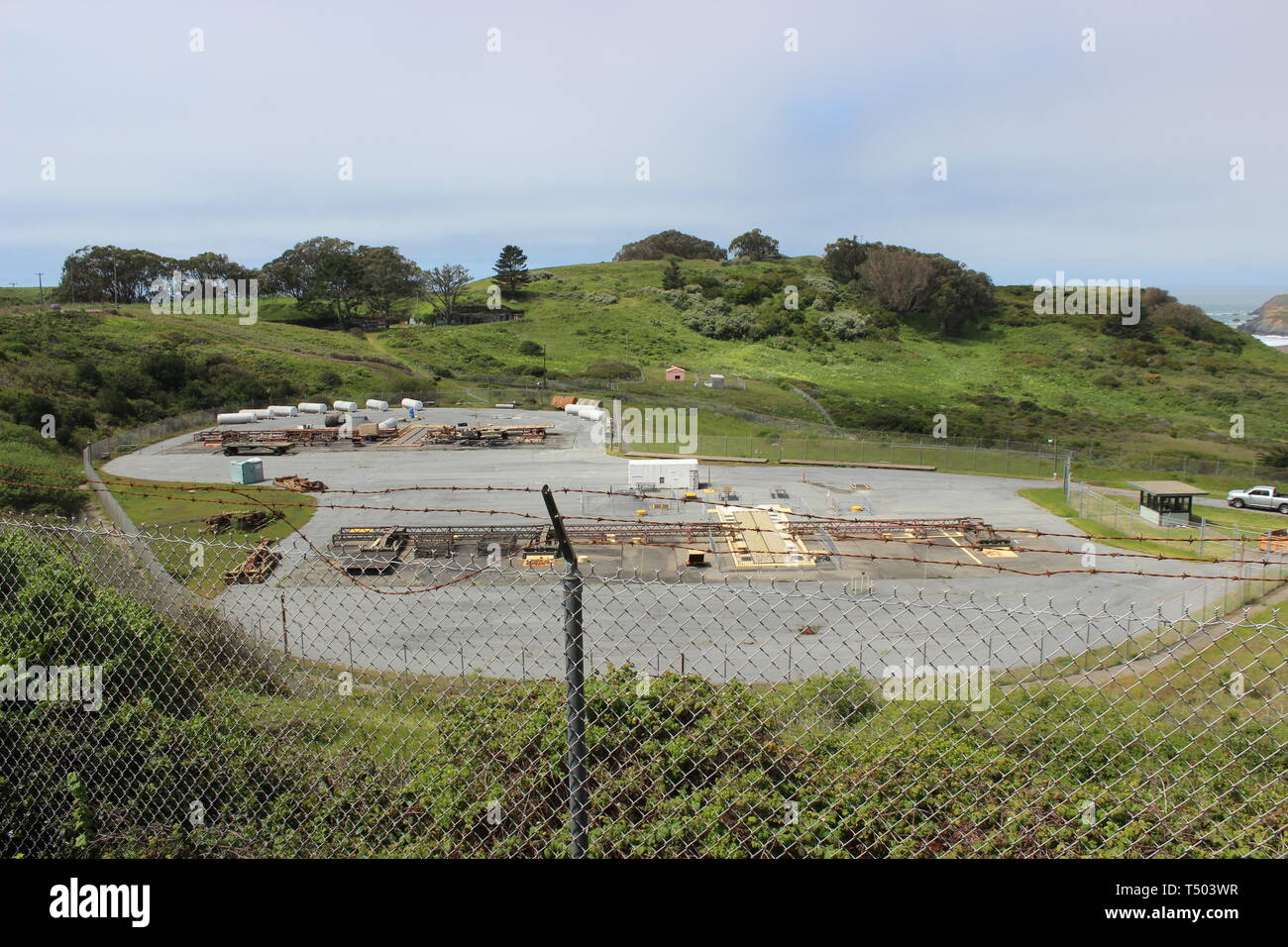 Nike Missile Site, built 1954, Fort Barry, Marin Headlands, California Stock Photo
