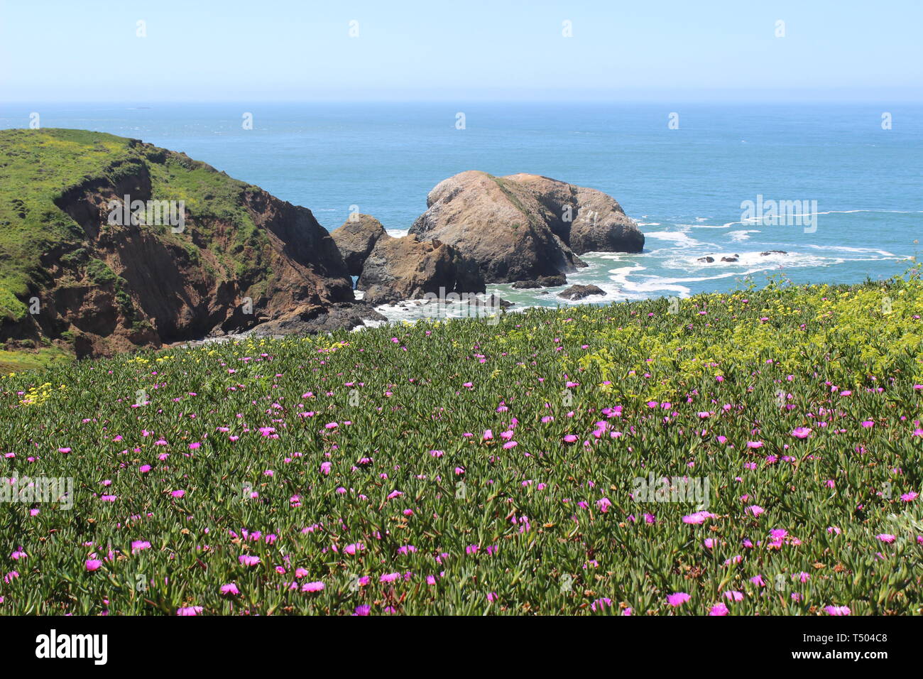 Bird Island, Fort Barry, Marin Headlands, California Stock Photo