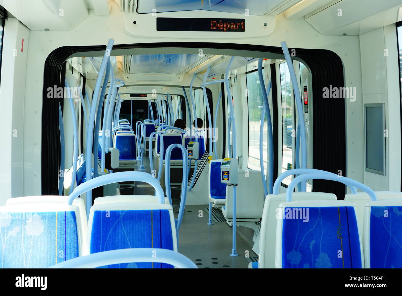 Toulouse, Tramway, Interior Stock Photo - Alamy