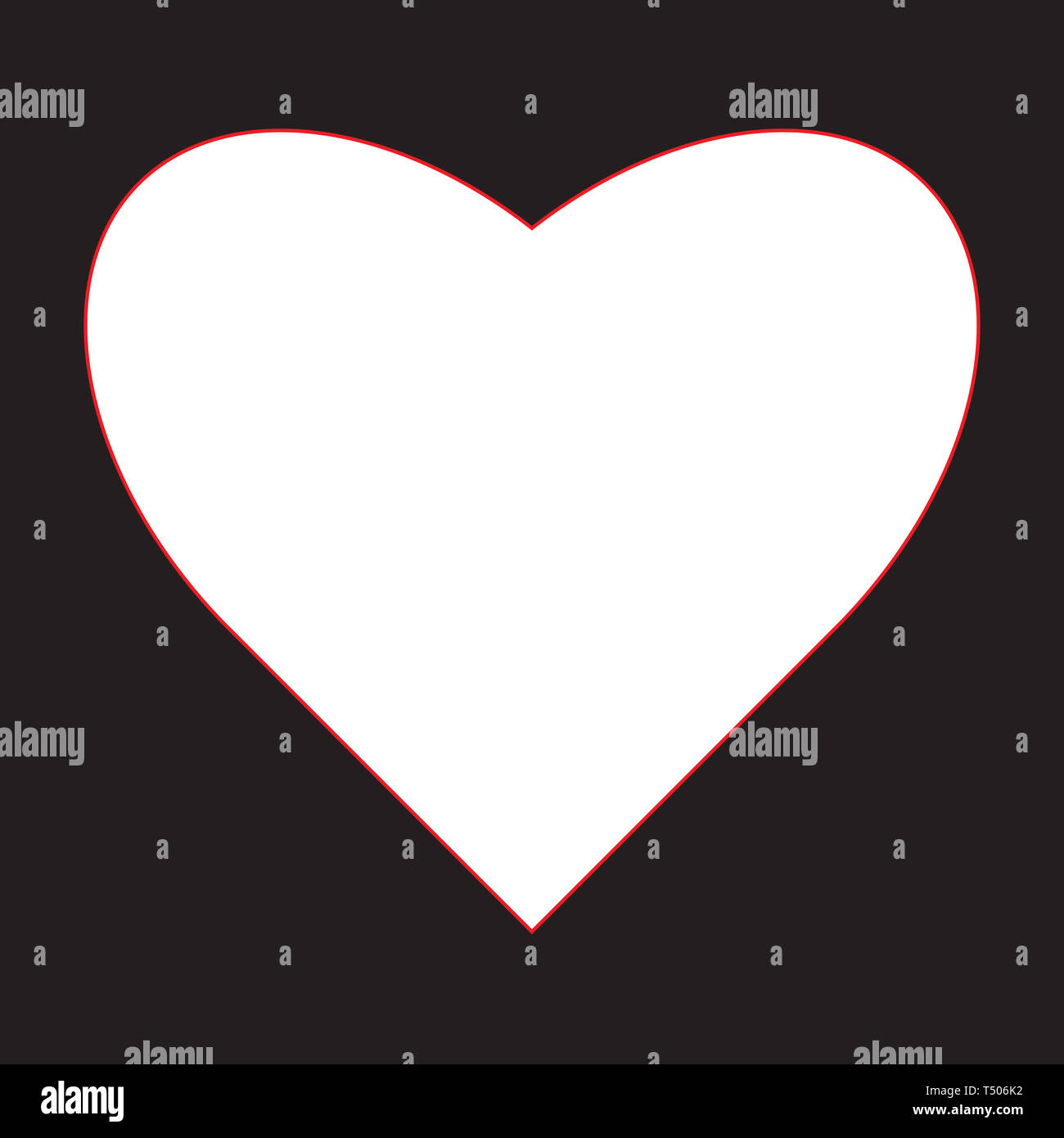 Heart icon, vector red simple isolated illustration Stock Photo - Alamy