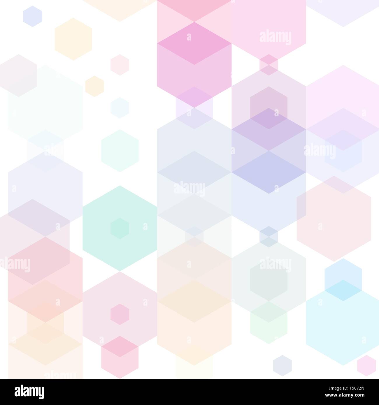 Abstract Hexagon Colorful Background. Vector Stock Photo - Alamy