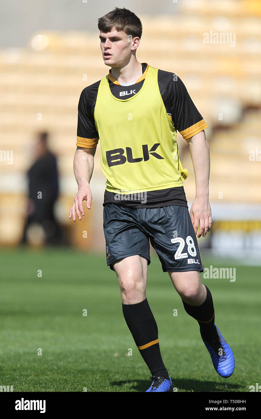 Burslem, Stoke-on-Trent, UK. 19th Apr, 2019. during the EFL Sky Bet League 2 match between Port Vale and Stevenage at Vale Park, Burslem, England on 19 April 2019. Photo by Jurek Biegus. Editorial use only, license required for commercial use. No use in betting, games or a single club/league/player publications. Credit: UK Sports Pics Ltd/Alamy Live News Stock Photo