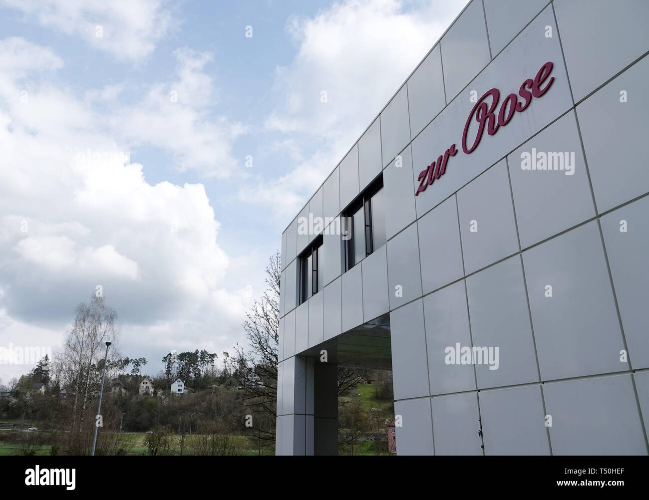 Frauenfeld, Switzerland. 08th Apr, 2019. The headquarters of the Swiss Zur  Rose Group in Frauenfeld, which owns the largest mail-order pharmacy in  Europe, DocMorris. (for dpa: "DocMorris scares the industry with a