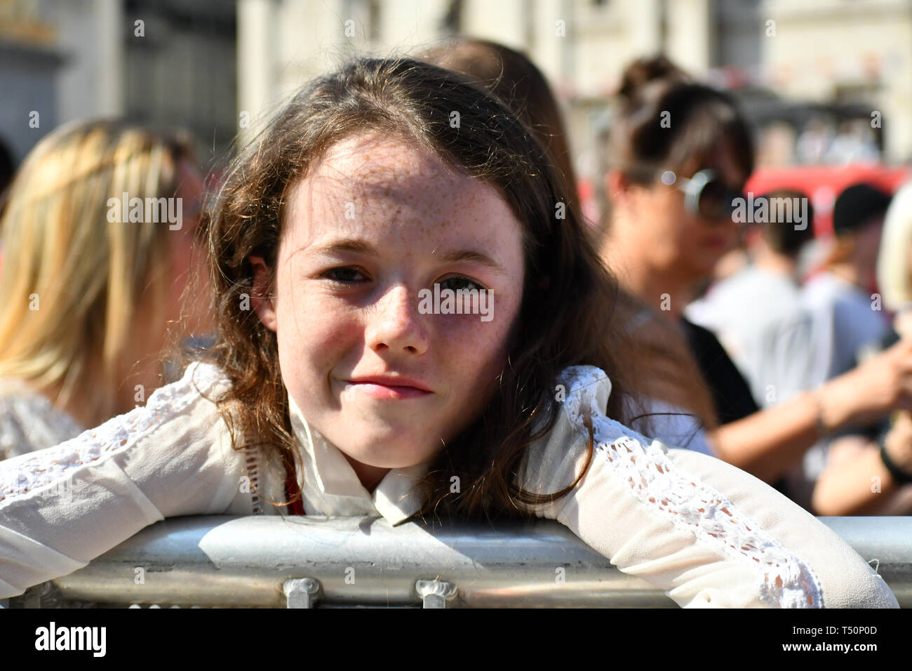 London, UK. 20th April, 2019.Hundreds attend the Feast of St George to celebrate English culture with music and English food stalls in Trafalgar Square on 20 April 2019, London, UK. Credit: Picture Capital/Alamy Live News Stock Photo