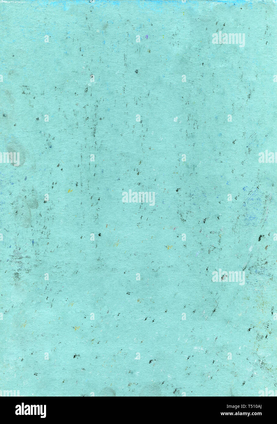 Abstract aqua background. Green background in grunge style with stains, scratches, fingerprints and multi-colored small dots. Paper texture Stock Photo