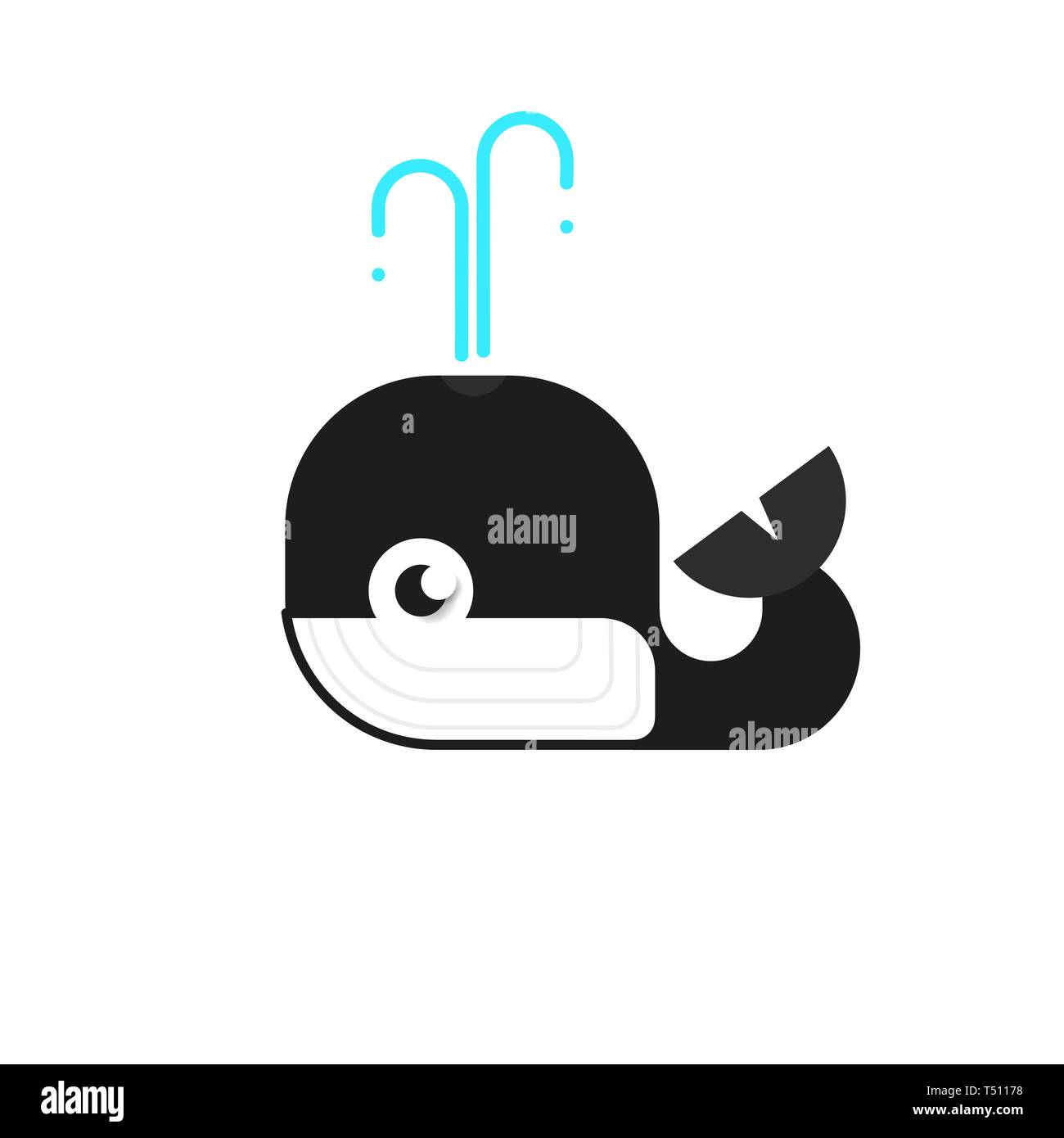 Logotype Whale, Logo Vector For Logistic, Delivery, Freedom, Consulting, Vector Stock Vector