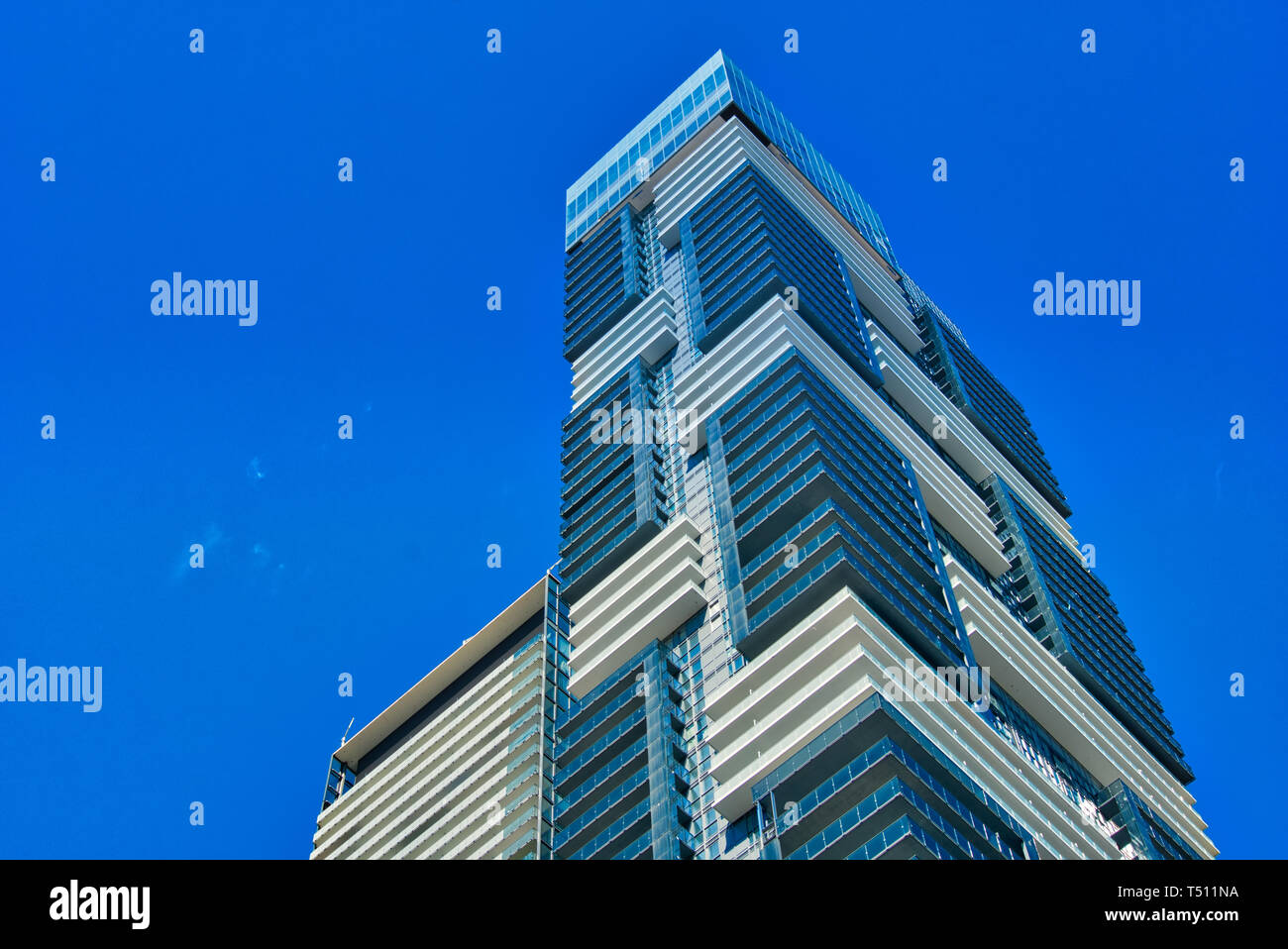 Toronto, Ontario, Canada-20 March, 2019: Toronto Condominium in a trendy district near Yonge and College intersection Stock Photo