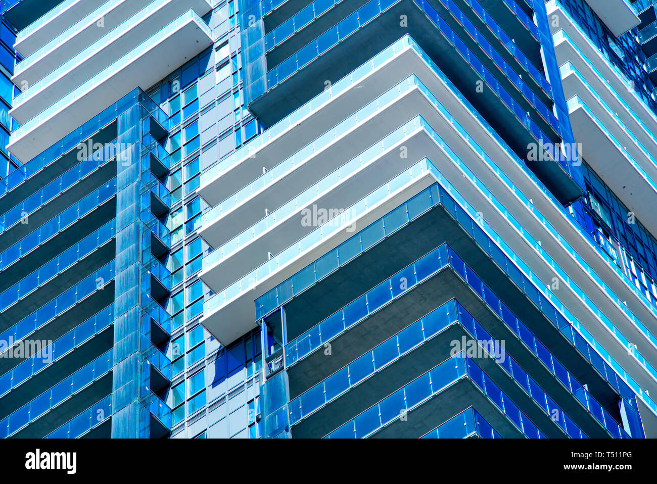 Toronto, Ontario, Canada-20 March, 2019: Toronto Condominium in a trendy district near Yonge and College intersection Stock Photo