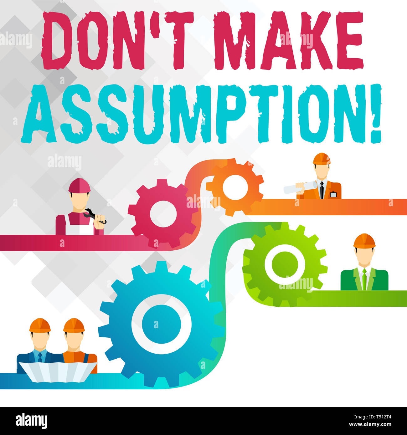 Writing note showing Don T Make Assumption. Business concept for ...