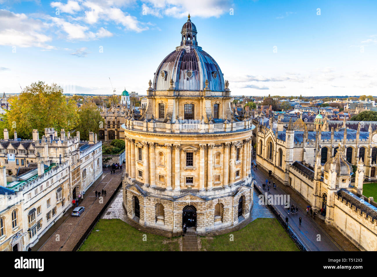 The Radcliffe Camera building facade, part of the Oxford University, in Oxford, UK Stock Photo