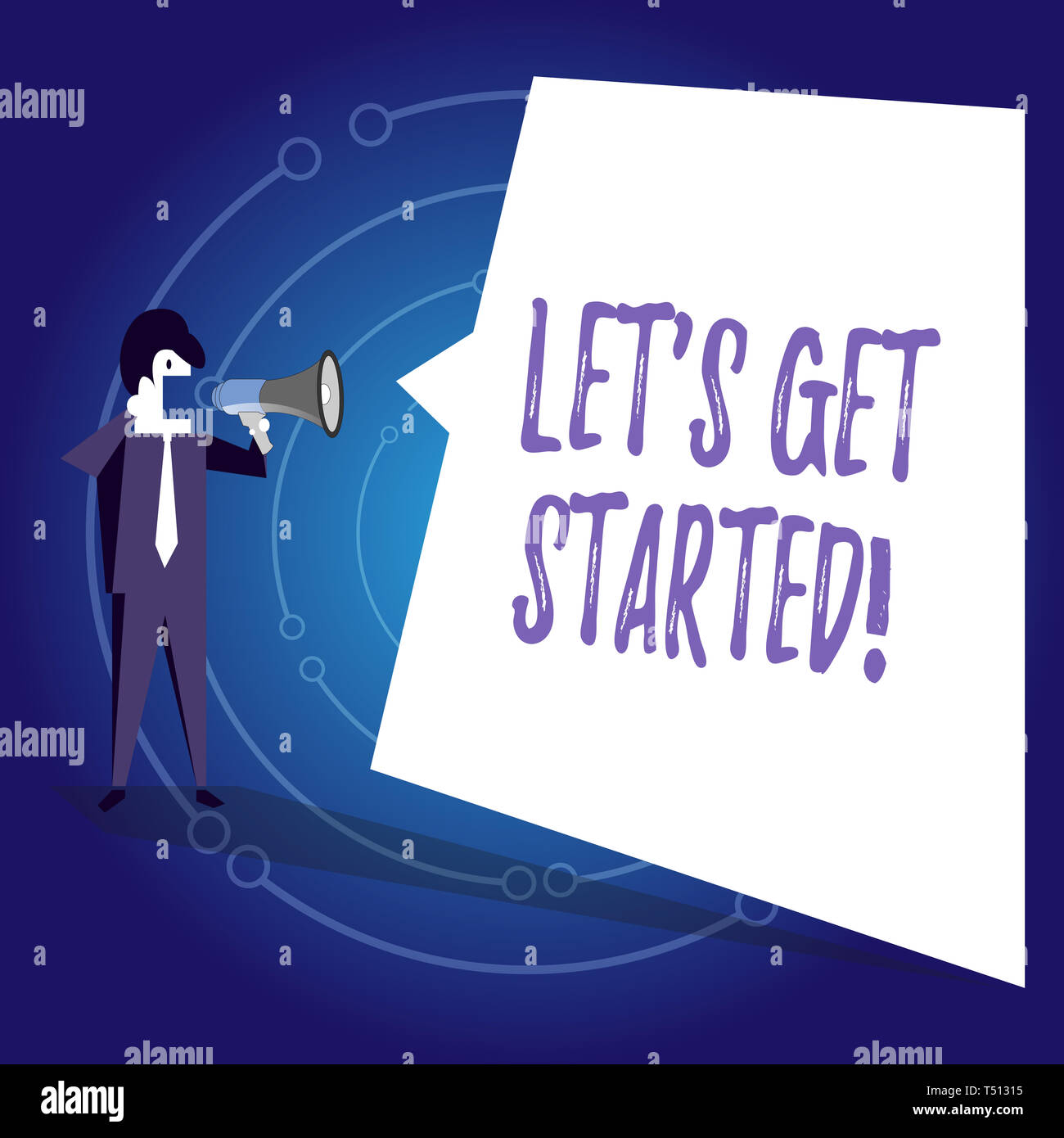 Writing note showing Let S Get Started. Business concept for ...