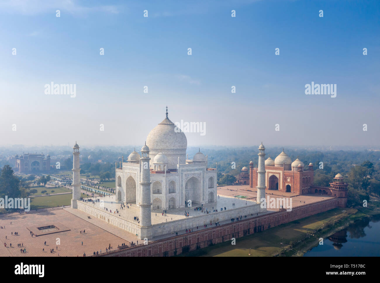 India, Uttar Pradesh, Taj Mahal (UNESCO World Heritage Site) Stock Photo