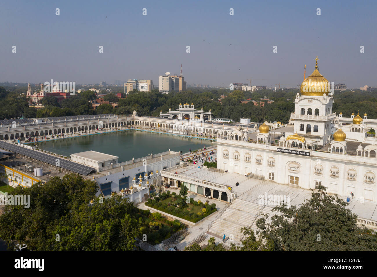 India, New Delhi, Sikh Temple Stock Photo