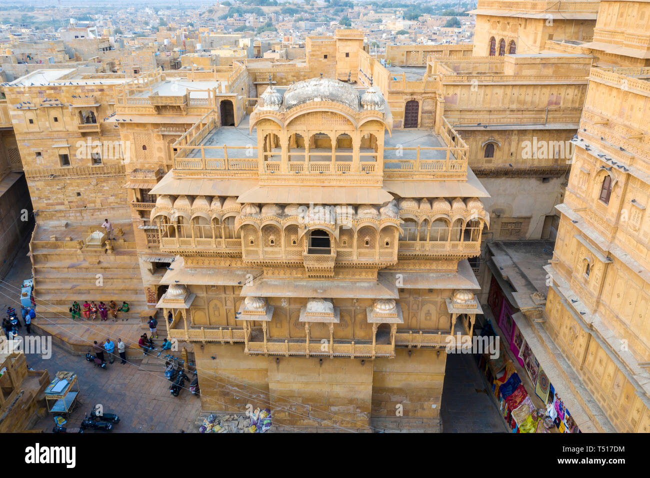 India, Rajasthan, Jaisalmer, Old Town Stock Photo