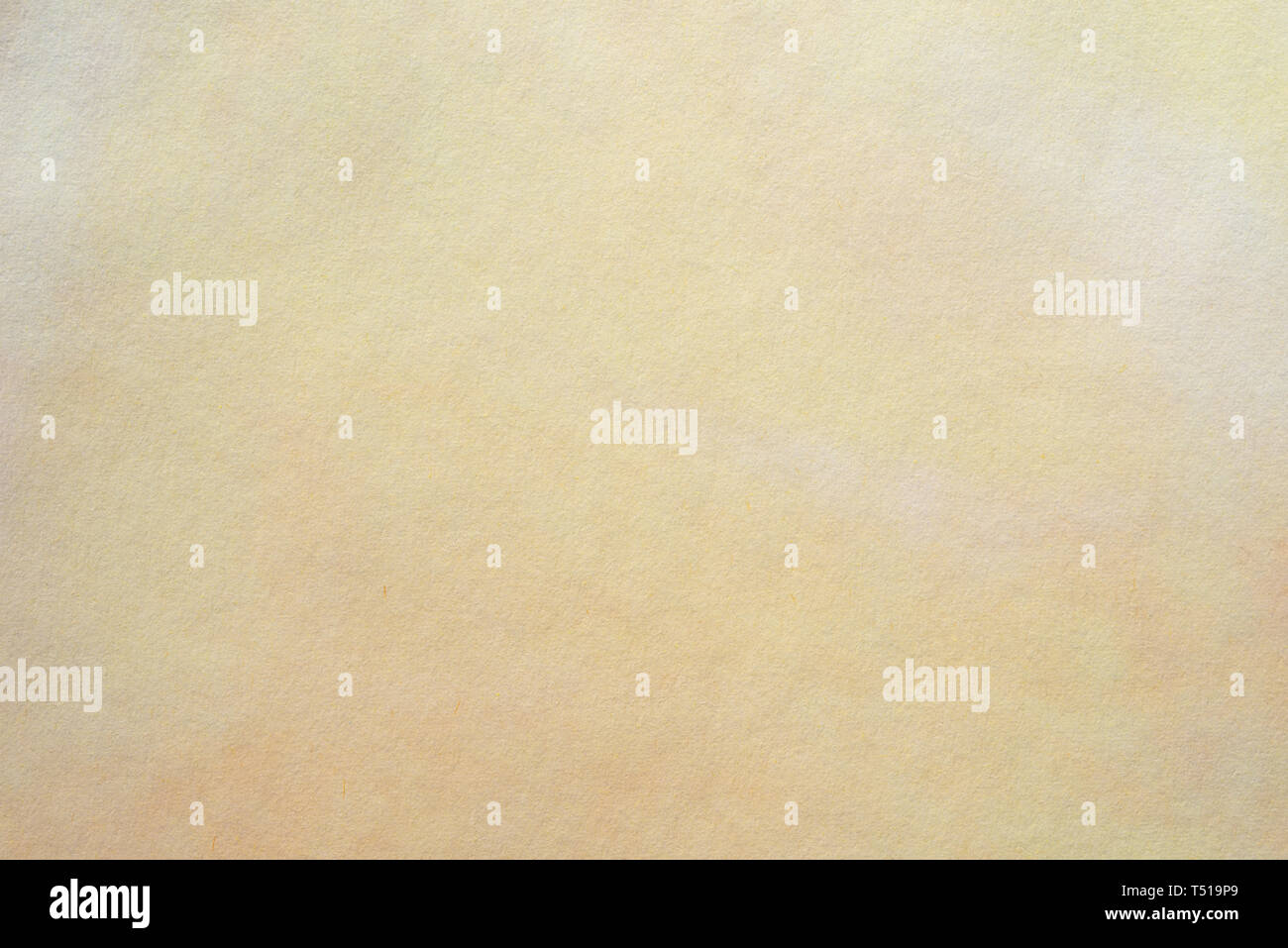 orange color watercolor pastel painted on paper background texture Stock Photo