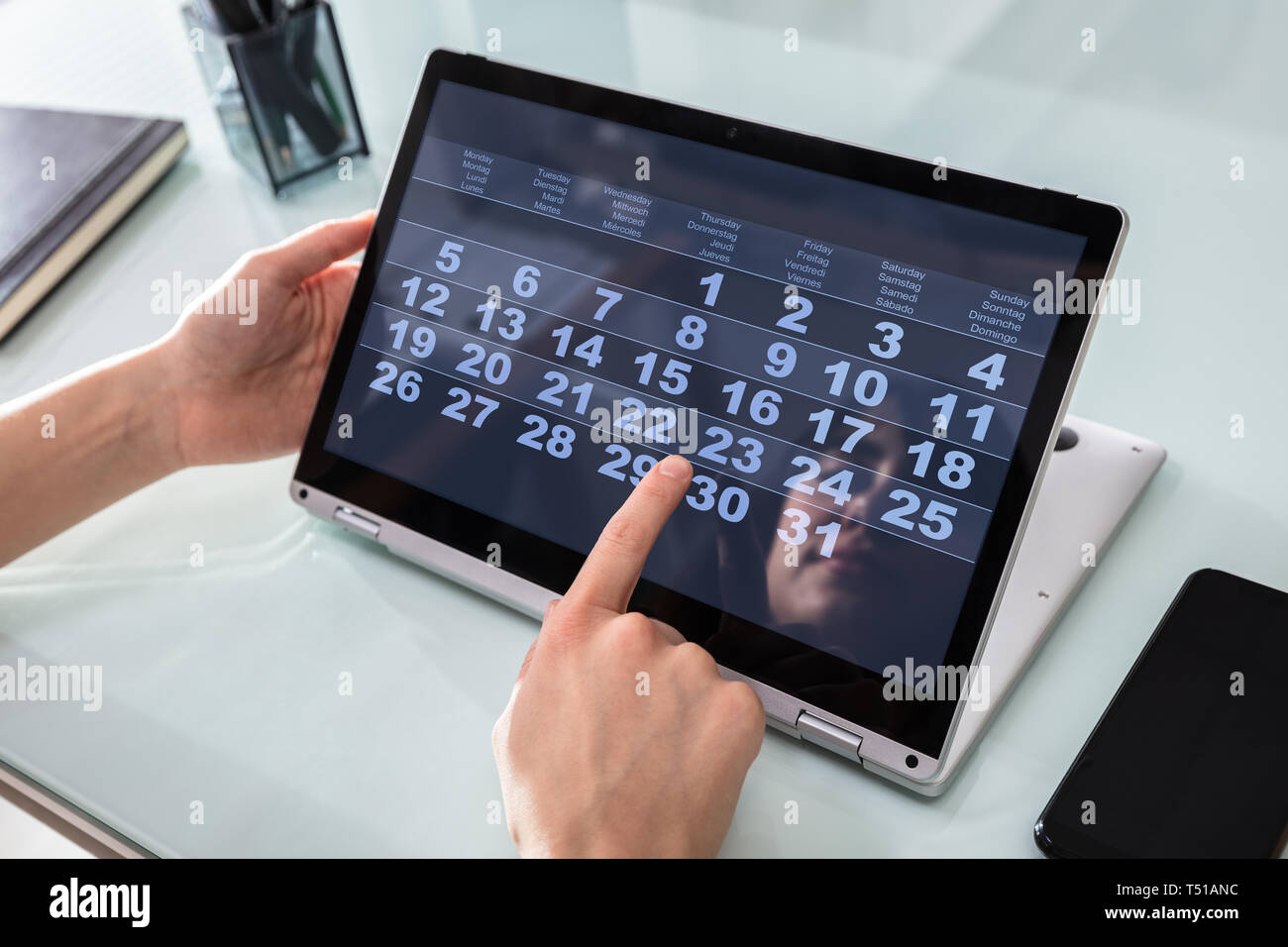 Digital planner hi-res stock photography and images - Alamy