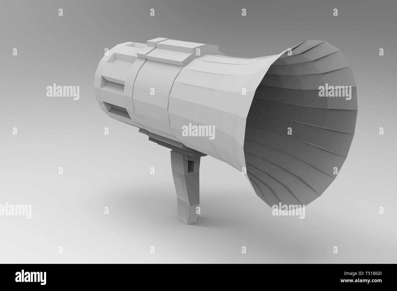 Bullhorn 3d Rendering Stock Photo Alamy