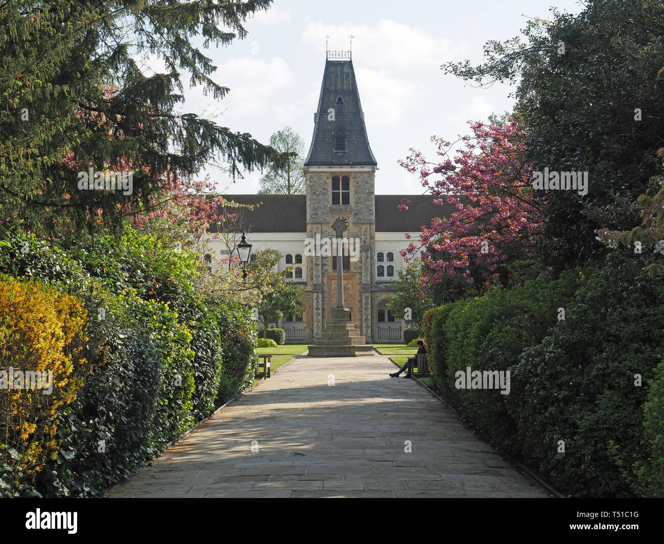 View of Christ's Chapel of God's Gift at Dulwich Village in London Stock Photo