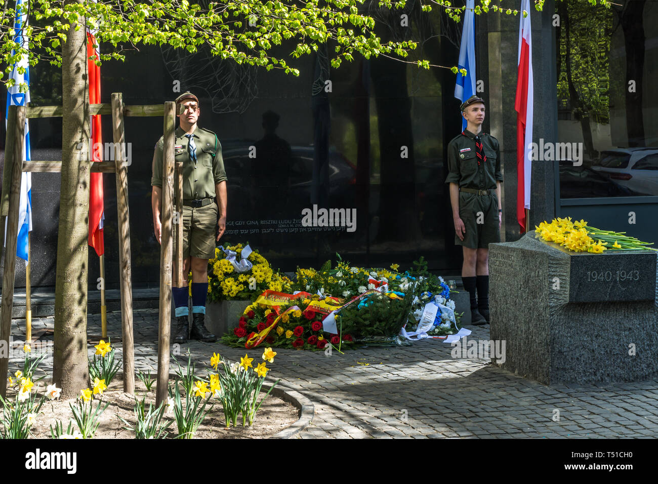 76th anniversary of the Warsaw Ghetto Uprising Stock Photo - Alamy