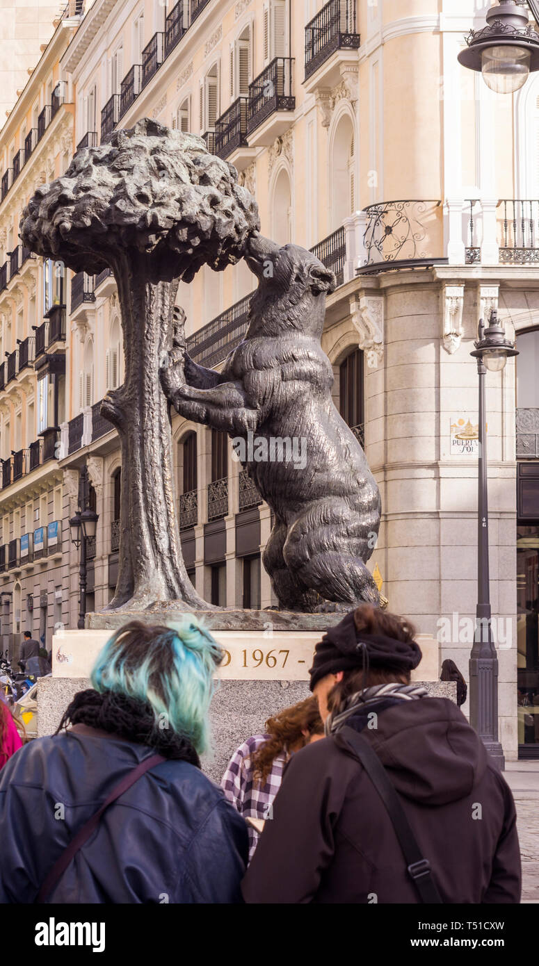 El oso y el madroño. Madrid. España Stock Photo