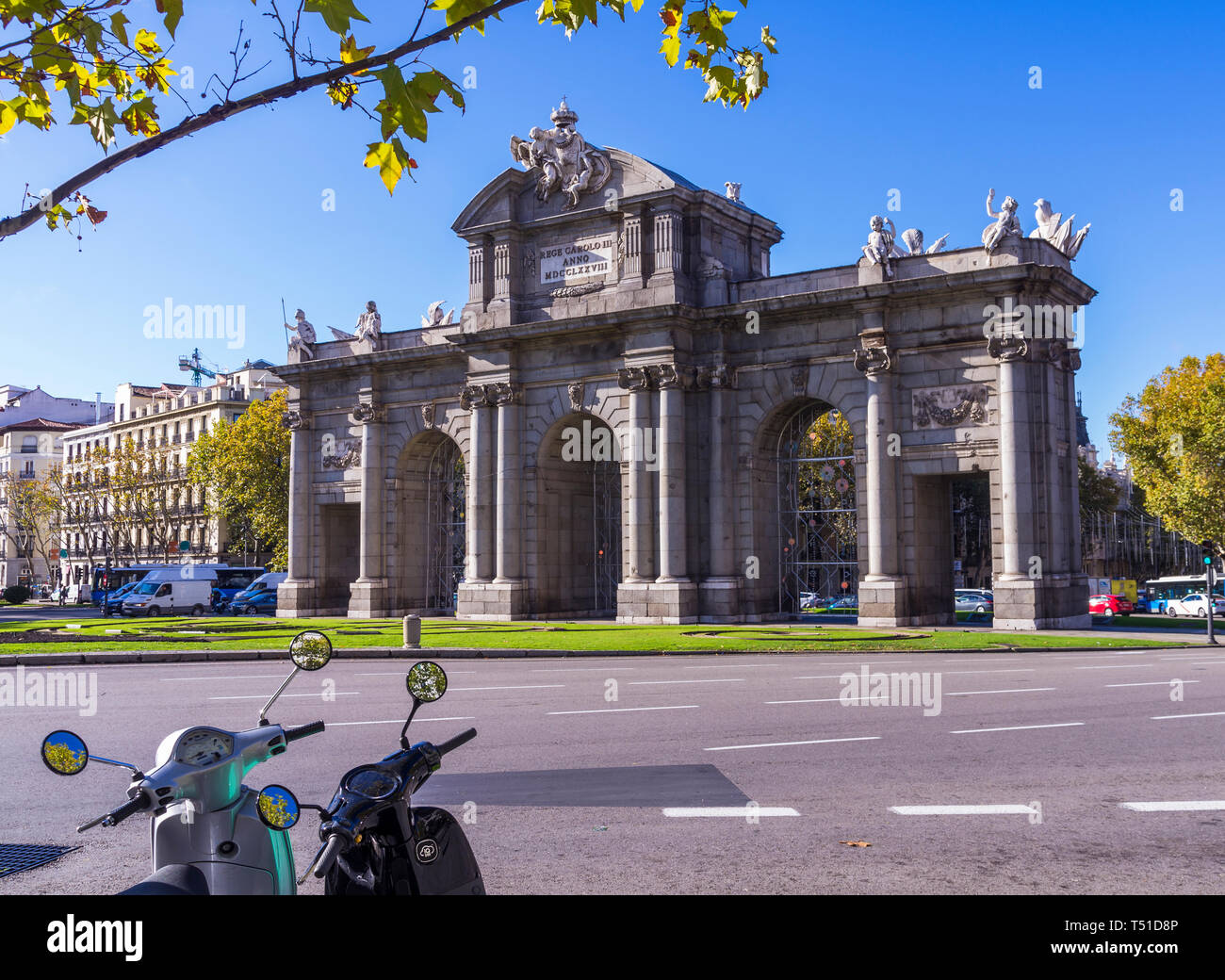 Puerta de Alcalá. Madrid. España Stock Photo