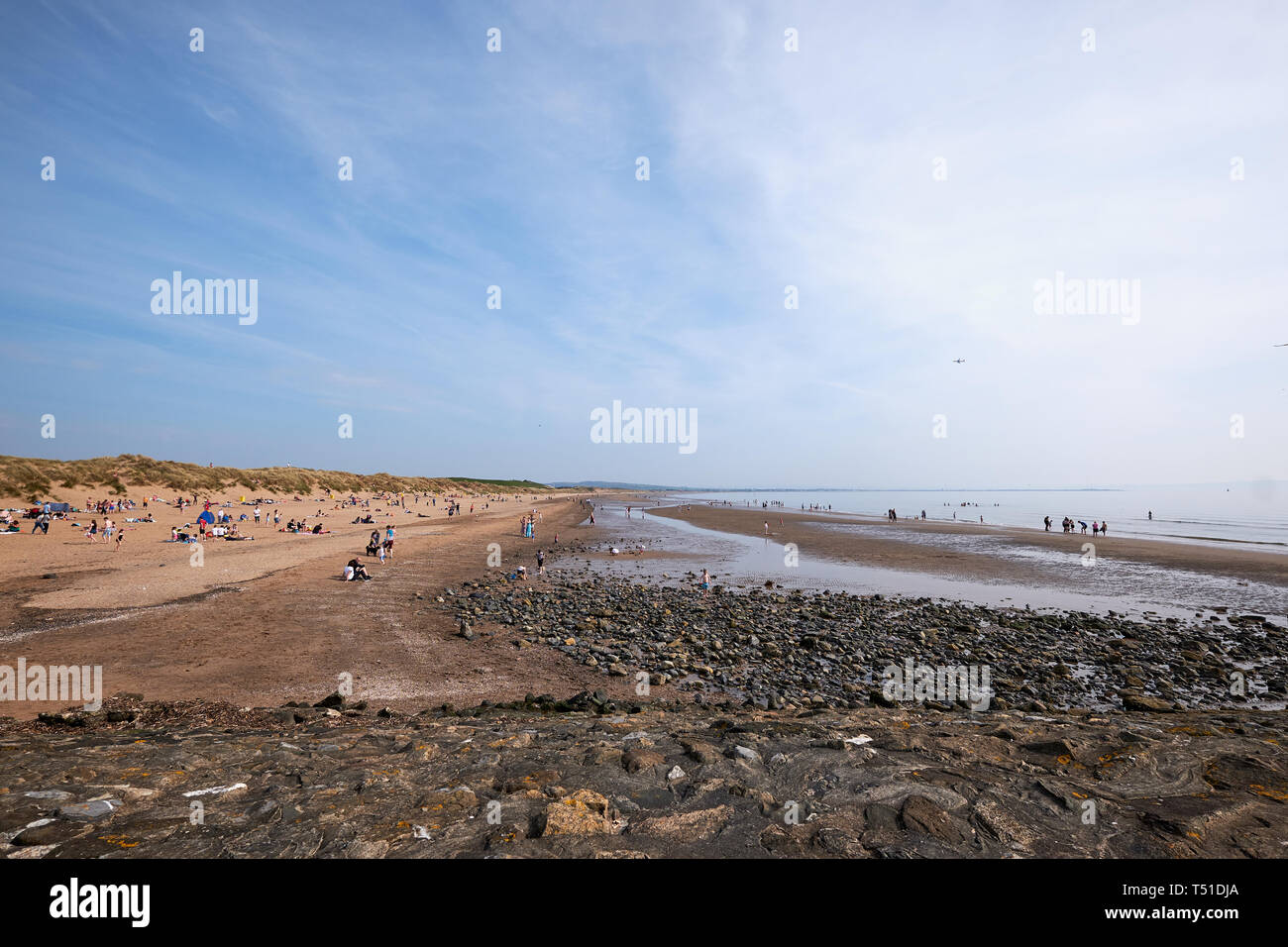 Irvine Beach -Gailes Beach-North Ayrshire, Scotland Stock Photo