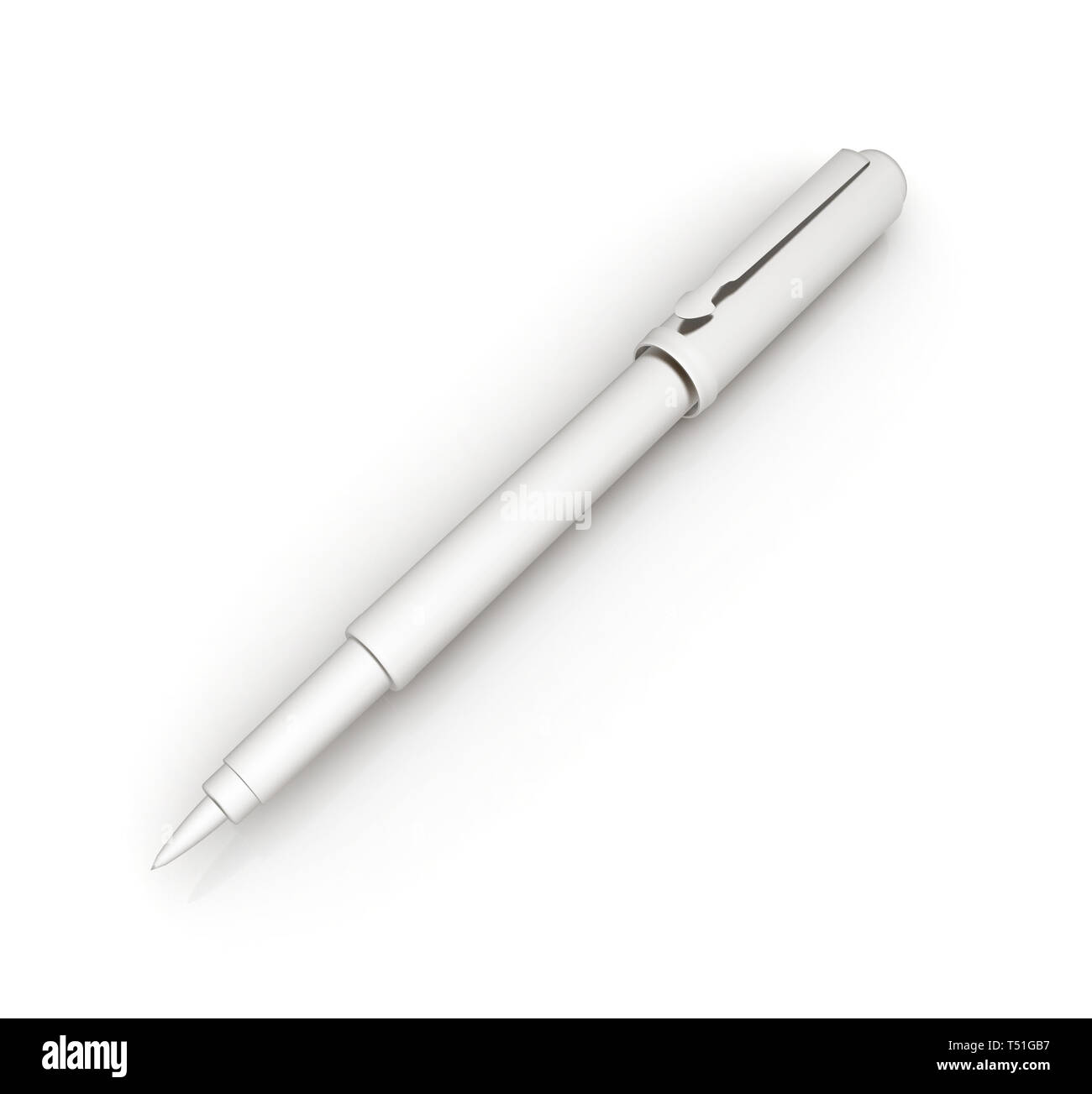 Metall corporate pen design Stock Photo