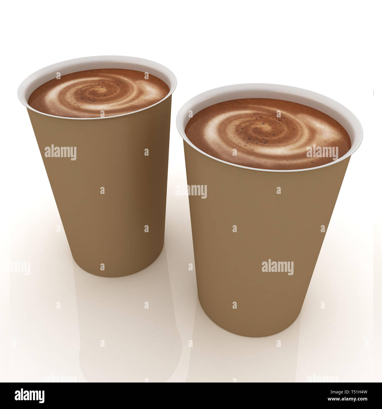 Hot drink in fast-food cap Stock Photo - Alamy