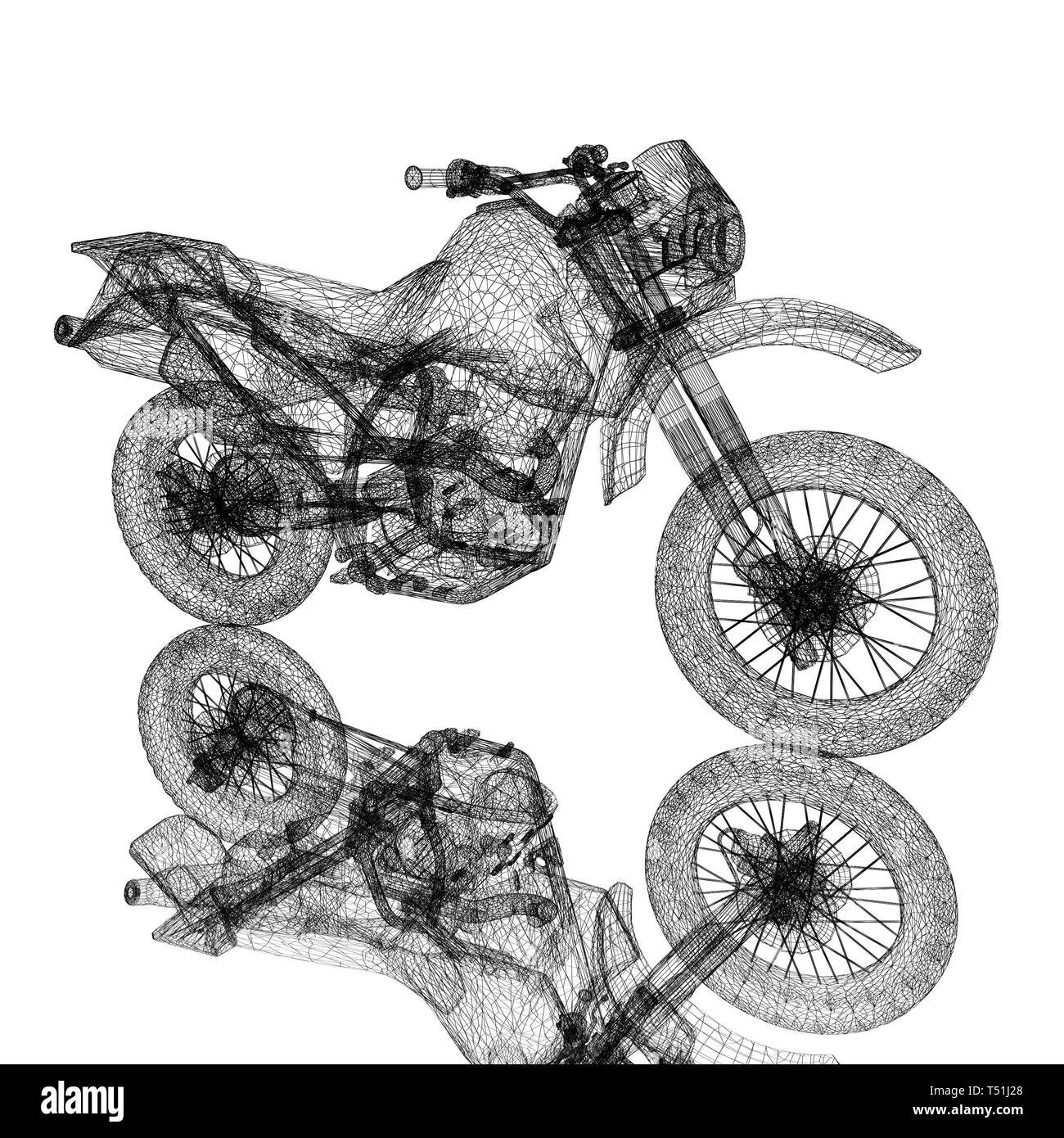 3d sport motocross bike Stock Photo - Alamy