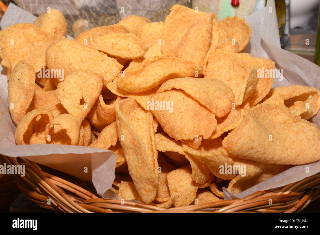 Fish crackers are deep fried crackers made from fish and spices that serve as flavouring. The
