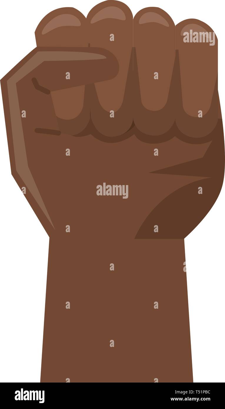 black hand clenched symbol Stock Vector Image & Art - Alamy