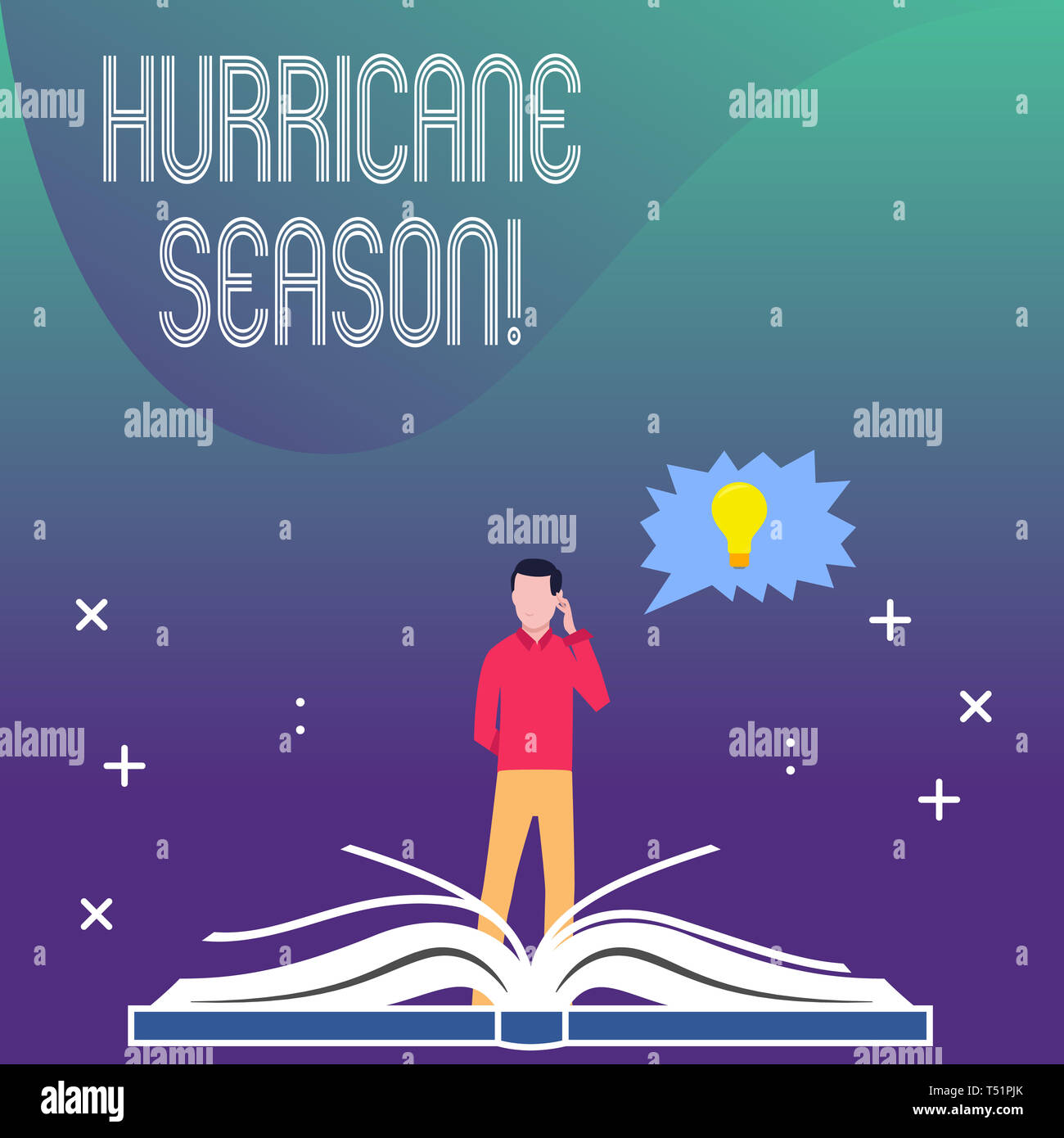 Writing note showing Hurricane Season. Business concept for time when ...