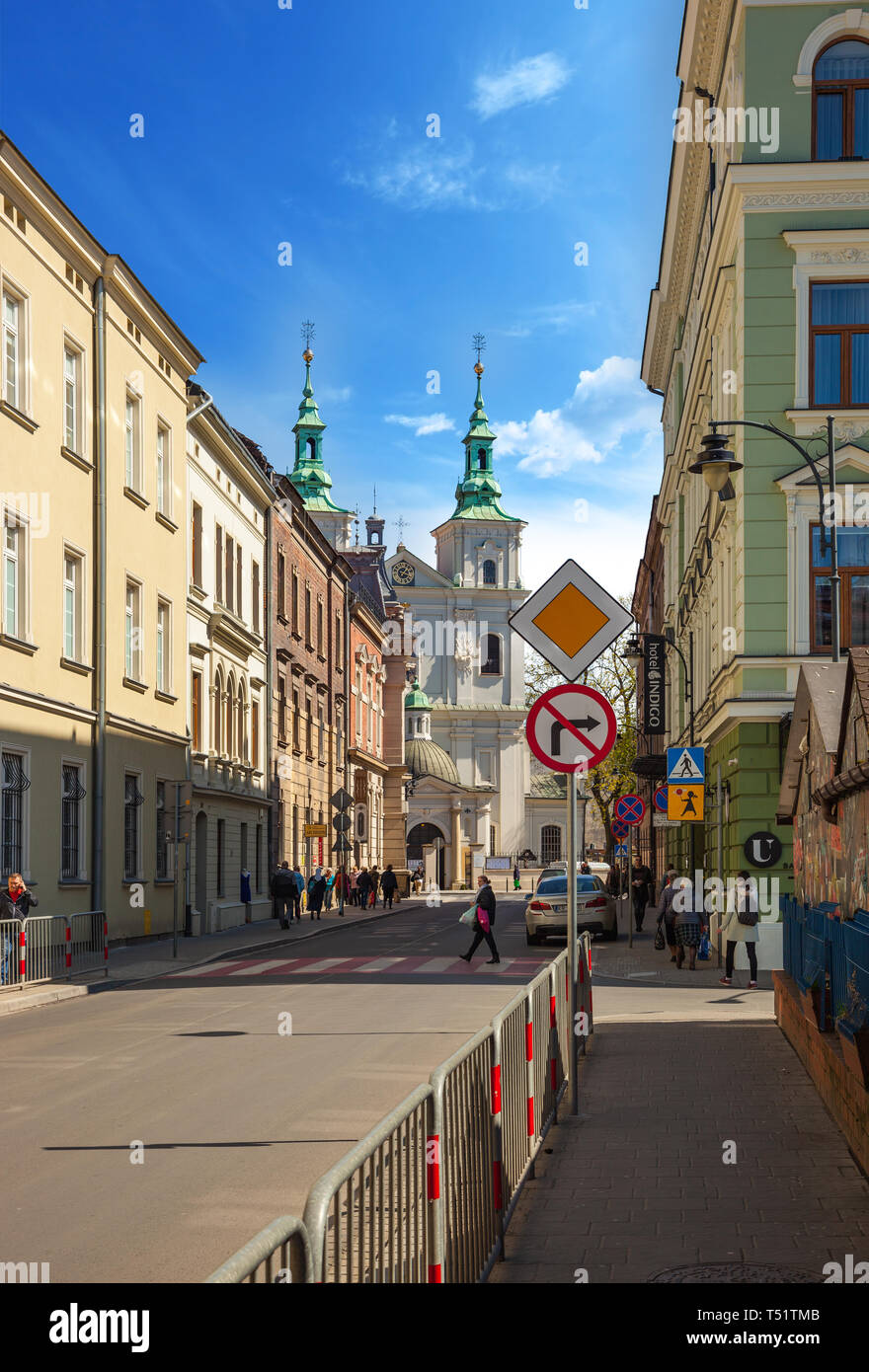 Church Road Street View Chisinau, Moldova - April 19, 2019: Street View Of The St. Florian's Church  In Krakow, Poland Stock Photo - Alamy