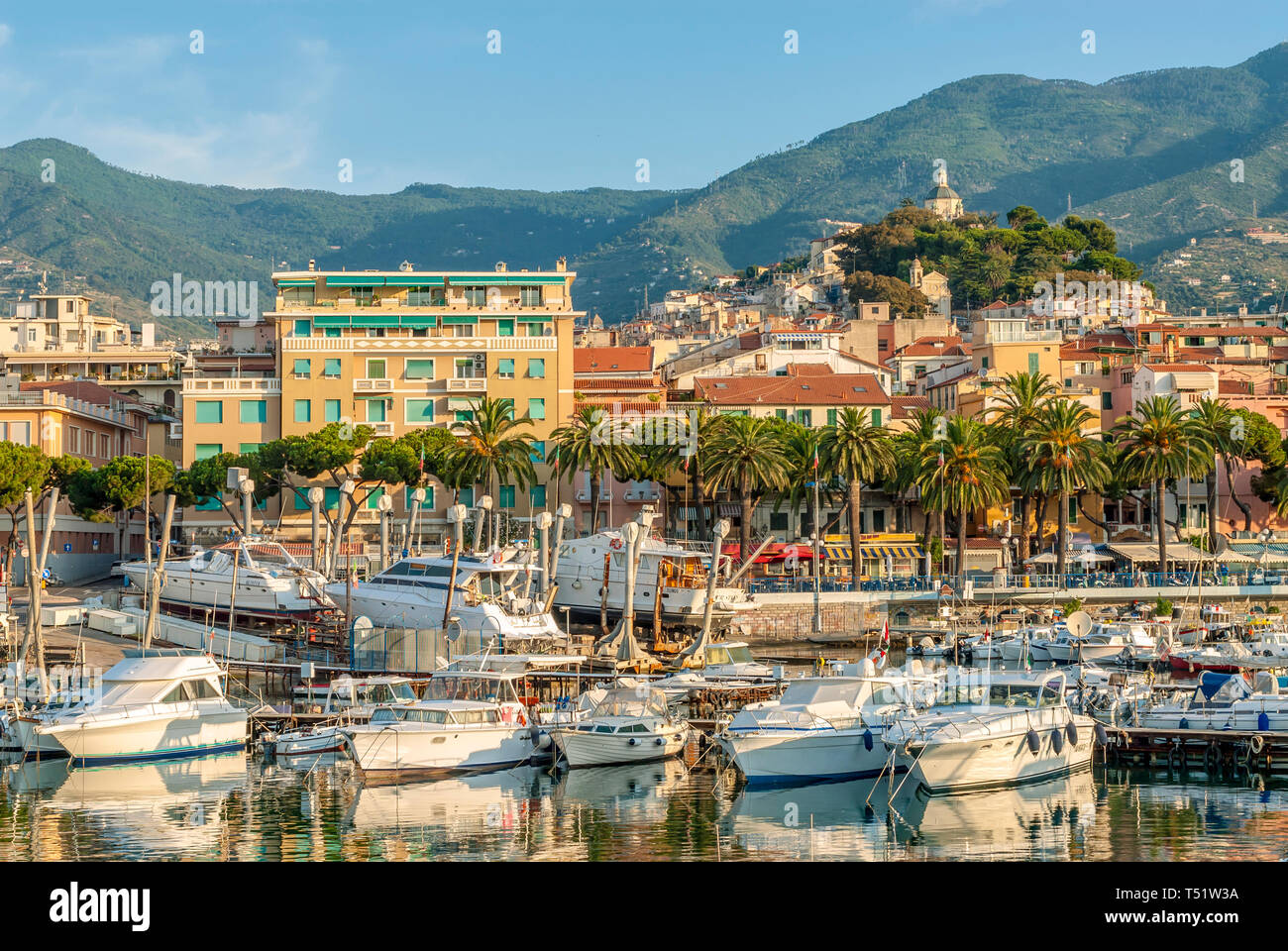 Harbor of San Remo at the Ligurian Coast, North West Italy Stock Photo -  Alamy